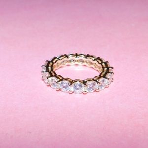 NWOT - Eternity’ Ring - 18K Yellow Gold Plated CZ Ring